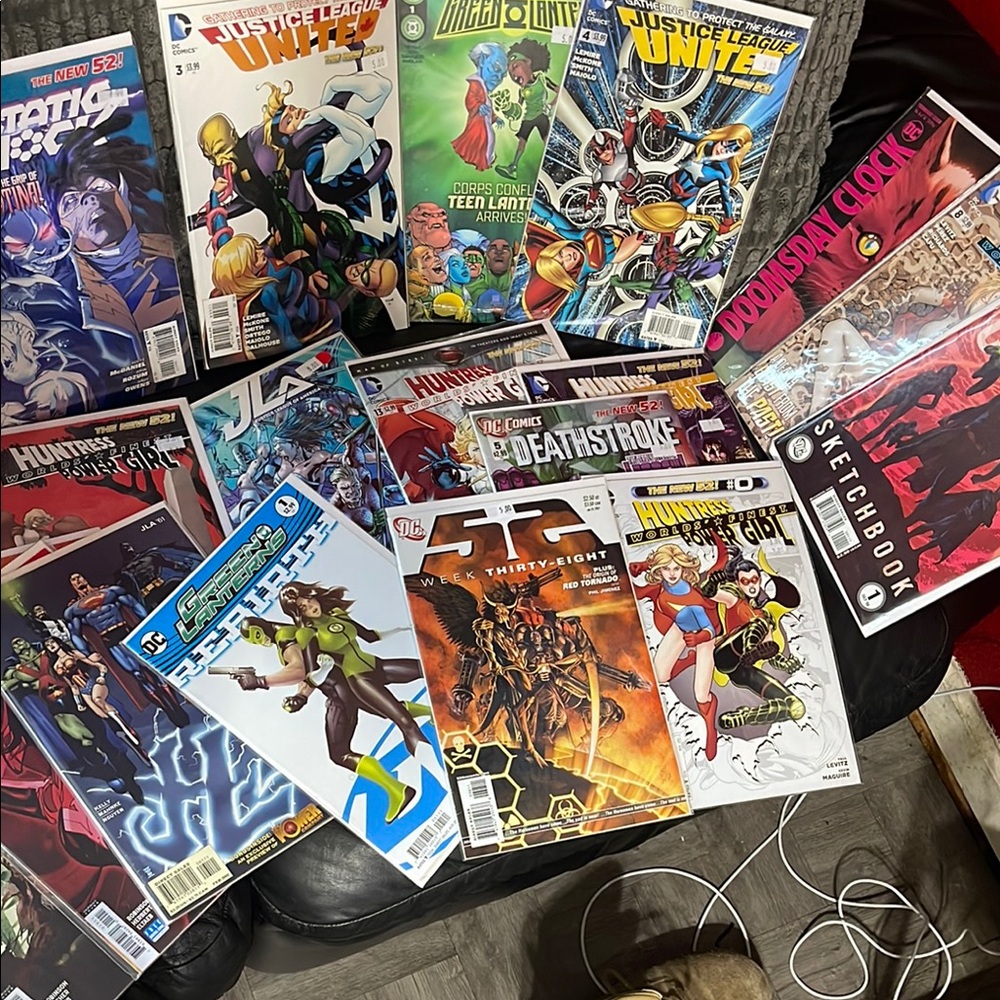 DC Comics Blue and Red Gaming Console